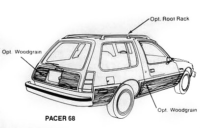 AMC Pacer Zeichnung